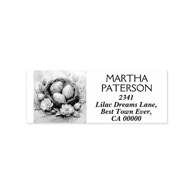 Personalize Happy Easter Symbol.  Rubber Stamp (Imprint)