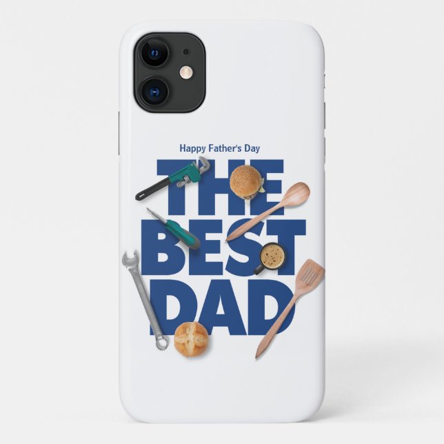 Personalize Happy Father's Day | The Best Dad Case-Mate iPhone Case (Back)