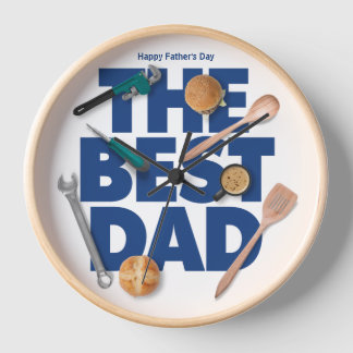 Personalize Happy Father's Day | The Best Dad Clock