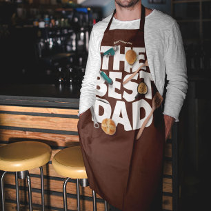 Personalize Happy Father's Day The Best Dad-Dark Apron