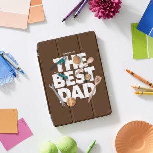 Personalize Happy Father's Day The Best Dad-Dark iPad Pro Cover