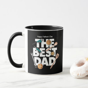 Personalize Happy Father's Day The Best Dad-Dark Mug