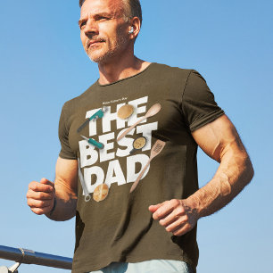 Personalize Happy Father's Day The Best Dad-Dark T-Shirt