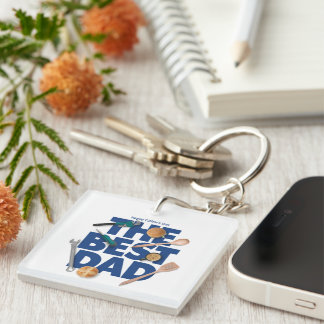 Personalize Happy Father's Day | The Best Dad Keychain