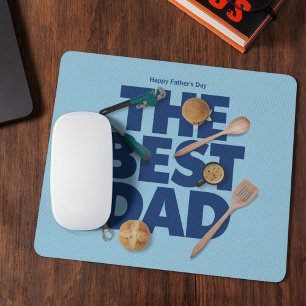 Personalize Happy Father's Day   The Best Dad Mouse Pad