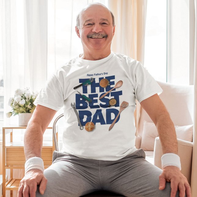 Personalize Happy Father's Day | The Best Dad T-Shirt (Creator Uploaded)