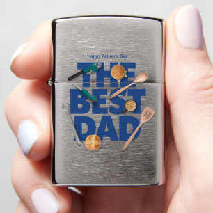 Personalize Happy Father's Day The Best Dad Zippo Lighter