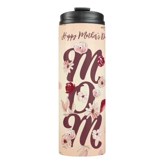 Personalize Happy Mother's Day Mom Thermal Tumbler (Front)