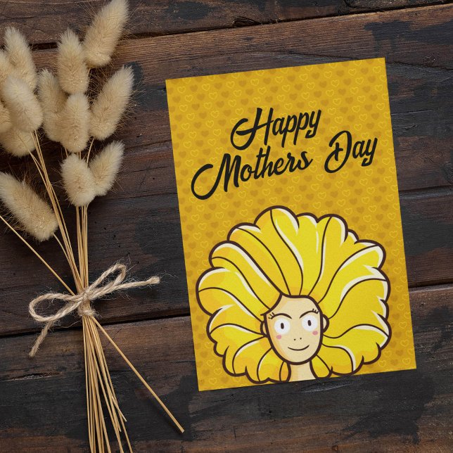 Personalize Happy Mother's Day Yellow Hair (Creator Uploaded)