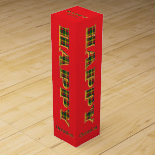 Personalize Happy Occasion Red Wine Box