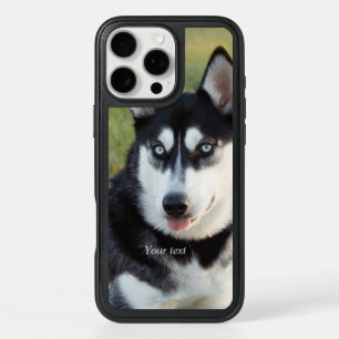 Personalize Happy playful Siberian Husky puppy iPhone 16 Pro Max Case