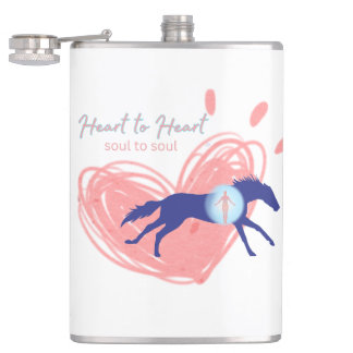 Personalize Heart to Heart, Soul to Soul Healing Flask