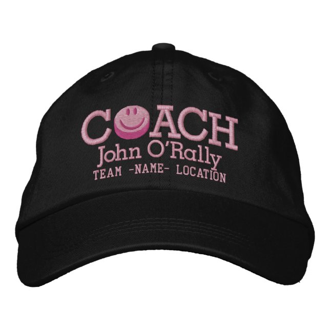 Personalize Hockey Coach Cap Your Name! (Front)