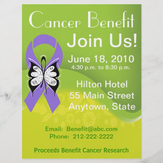 Personalize Hodgkin S Lymphoma Fundraising Benefit Flyer