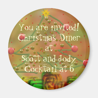 Personalize Holidays Invitation Magnet - Invite