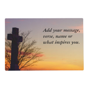 (Personalize) Holy Cross at Sunset Placemat