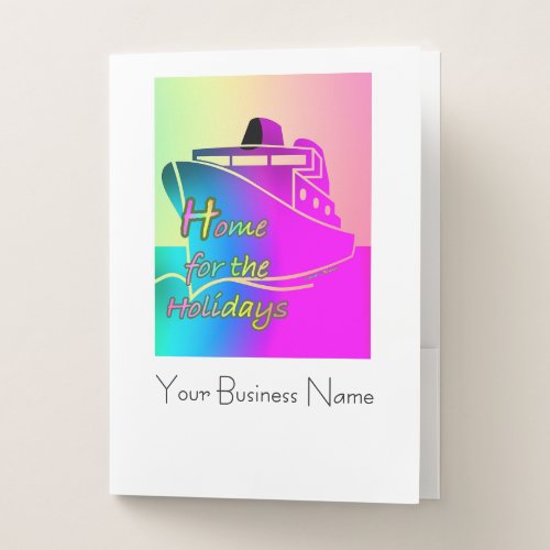 Personalize Home For The Holidays  Pocket Folder
