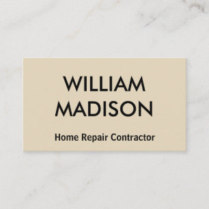 Personalize Home Repair Contractor with Hammer Business Card