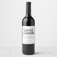 Personalize Homemade Coffee Liqueur Label