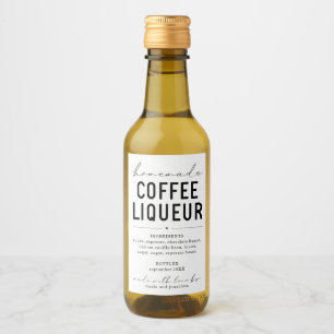 Personalize Homemade Coffee Liqueur Label