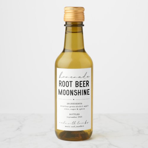Personalize Homemade Root Beer Moonshine Label