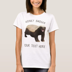 Personalize Honey Badger Funny T-Shirt