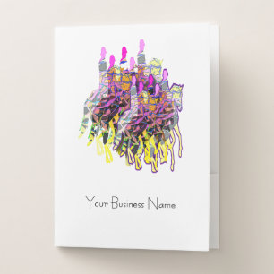 Personalize Horse and Rider Pocket Folder
