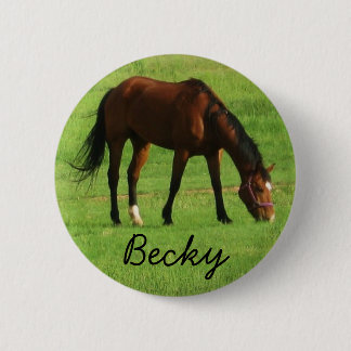 Personalize Horse Button
