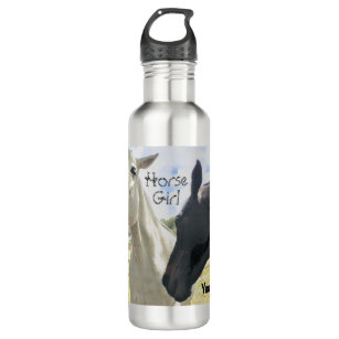 Personalize - Horse Girl - Funny horse Stainless Steel Water Bottle