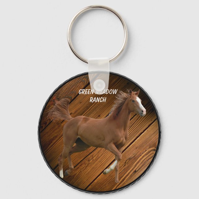 PERSONALIZE HORSE KEYCHAIN (Front)