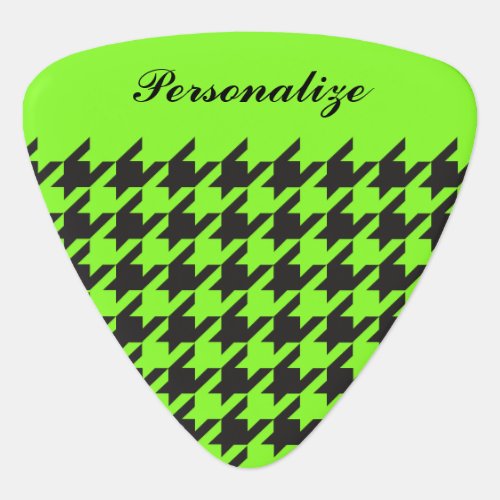 Personalize Houndstooth Choose your color Guitar Pick