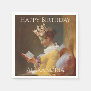 Personalize How to be a Queen Happy birthday Napkins