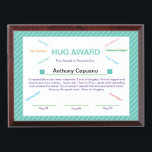 Personalize Hug Award Good Behavior Manners Award<br><div class="desc">This very special “Hug” Award will help promote kindness and love along with compassion to young children. Children love receiving a reward for doing very simple, but so very important things.This simple piece of paper can build your child’s confidence and compassion to help them along their journey in life. I...</div>