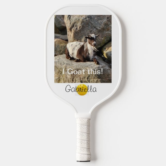  Personalize I Goat this one Pickleball Paddle (Front)