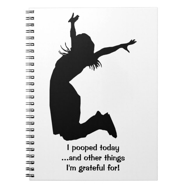 Personalize I Pooped Today with a Name Unique Gift Notebook (Front)