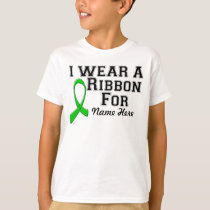Personalize I Wear a Green Ribbon T-Shirt
