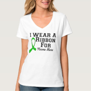 Personalize I Wear a Green Ribbon T-Shirt