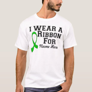 Personalize I Wear a Green Ribbon T-Shirt