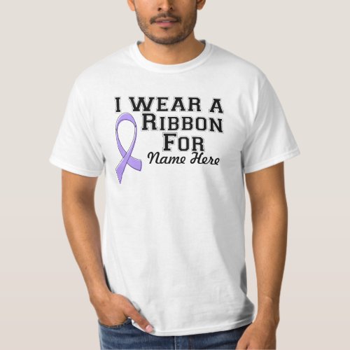 Personalize I Wear a Lavender Ribbon T_Shirt