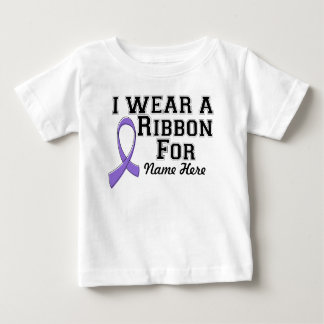 Personalize I Wear a Violet Ribbon Baby T-Shirt