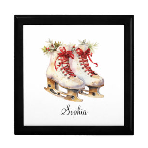 Personalize Ice Skating Keepsake Gift Box
