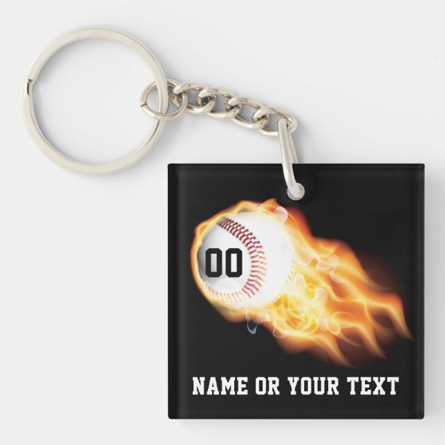 PERSONALIZE, Ideas for Baseball Team Gifts, Senior Keychain (Front)