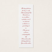 Personalize In Loving Memory Photo Bookmark (Back)