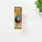 Personalize In Loving Memory Photo Bookmark (Desk)