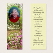 Personalize In Loving Memory Photo Bookmark (Front & Back)