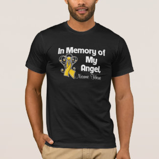 Personalize In Memory of My Angel Childhood Cancer T-Shirt