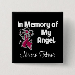 Personalize In Memory of My Angel Multiple Myeloma Button