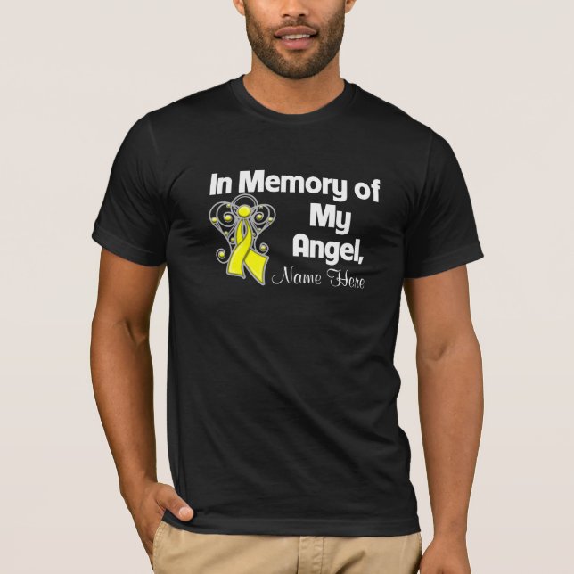 Personalize In Memory of My Angel Sarcoma T-Shirt (Front)