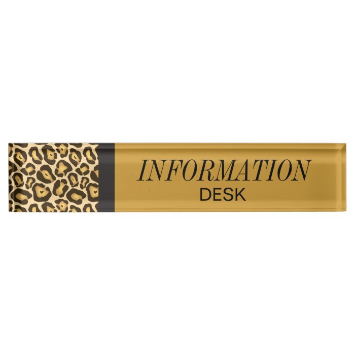 Personalize, Information Desk Jaguar Name Plate