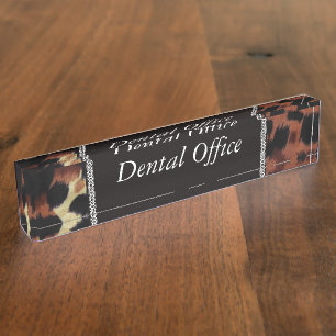 Personalize Information Pattern Animal Name Safari Plate